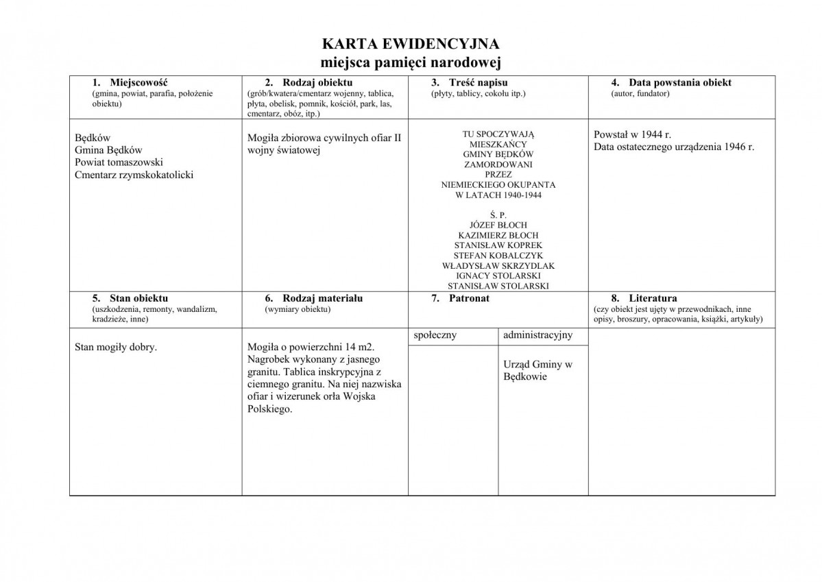 karta ewidencyjna, skan nr 1