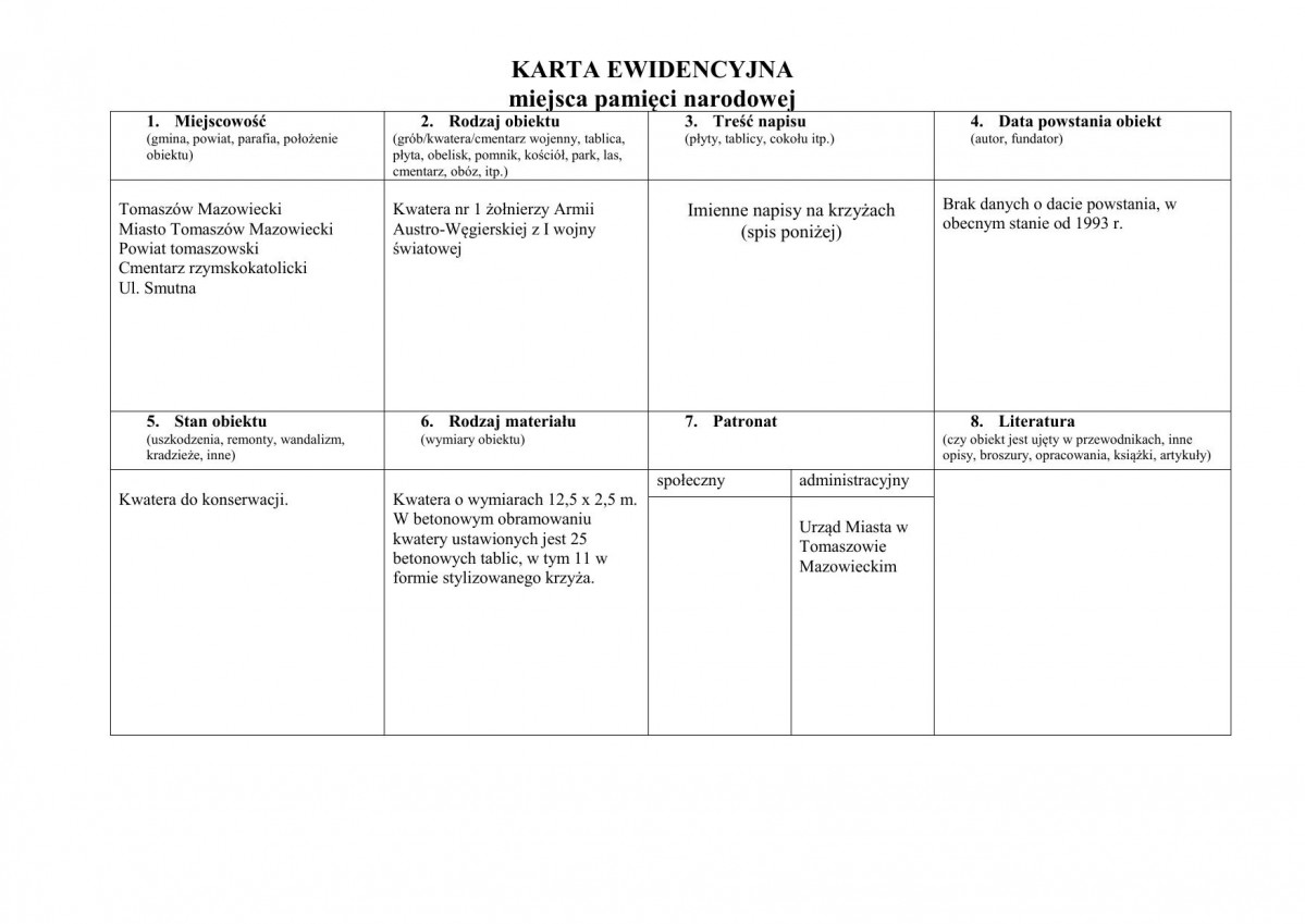 karta ewidencyjna, skan nr 1