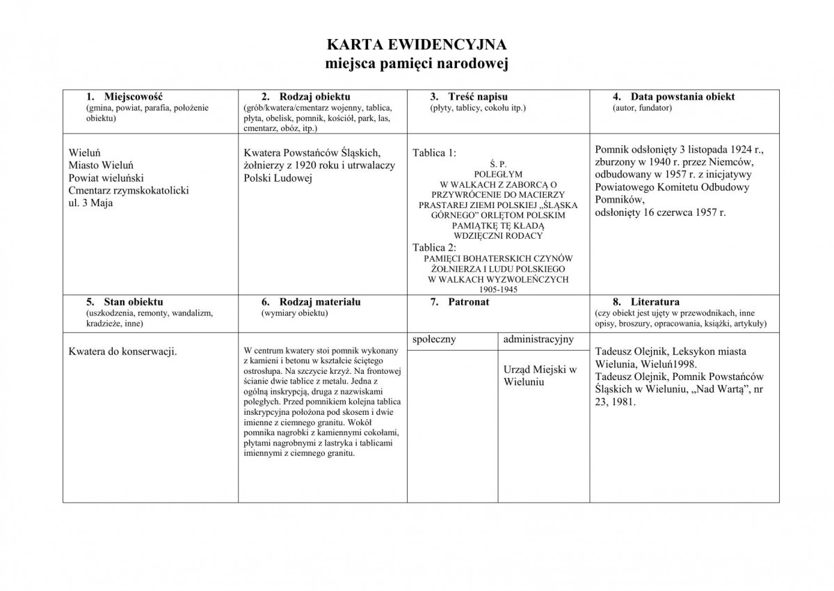 karta ewidencyjna, skan nr 1