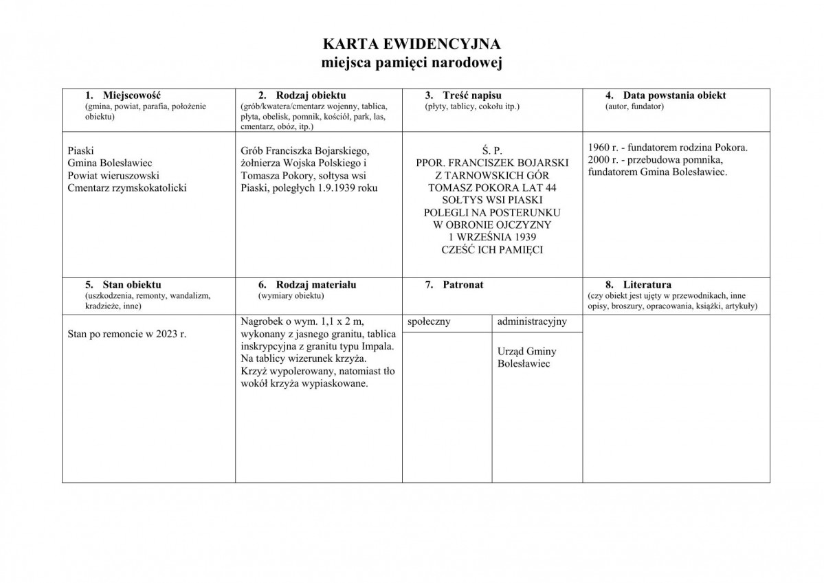 karta ewidencyjna, skan nr 1