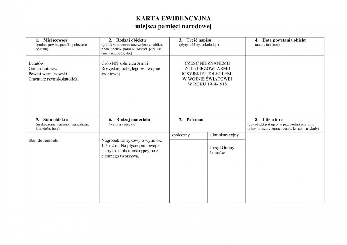 karta ewidencyjna, skan nr 1