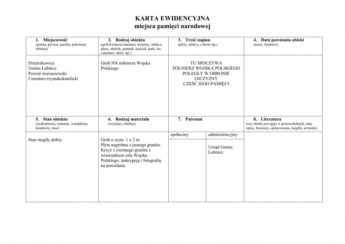karta ewidencyjna, skan nr 1