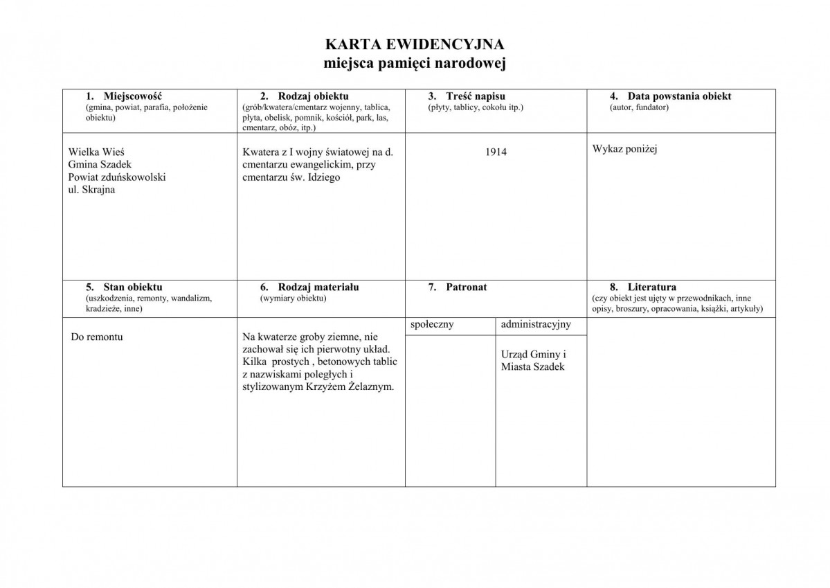 karta ewidencyjna, skan nr 1