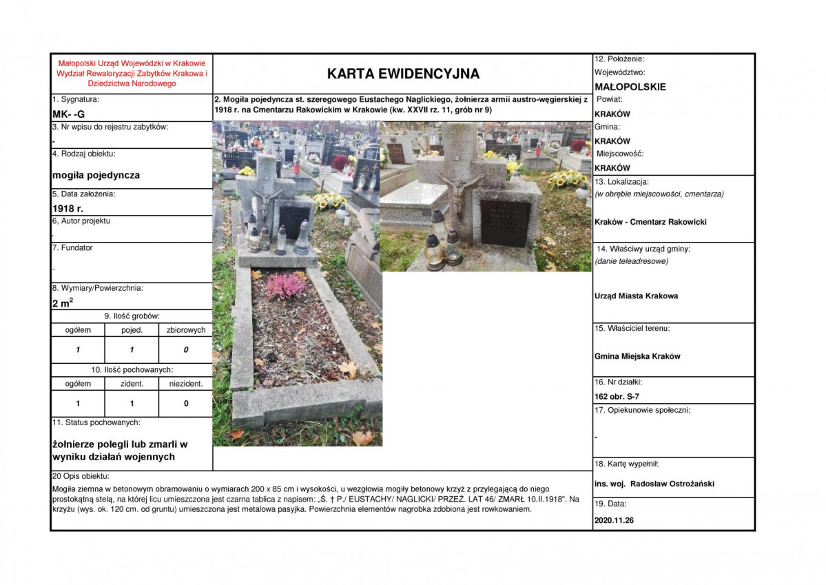 karta ewidencyjna, skan nr 1