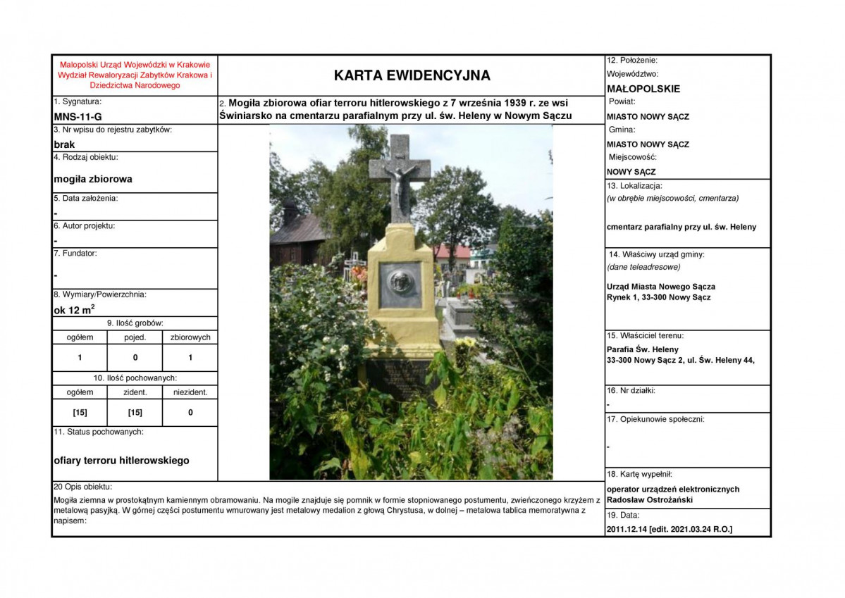 karta ewidencyjna, skan nr 1