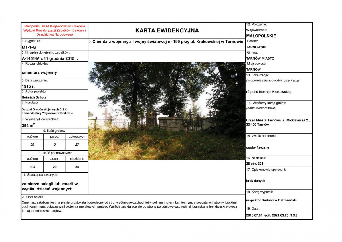 karta ewidencyjna, skan nr 1