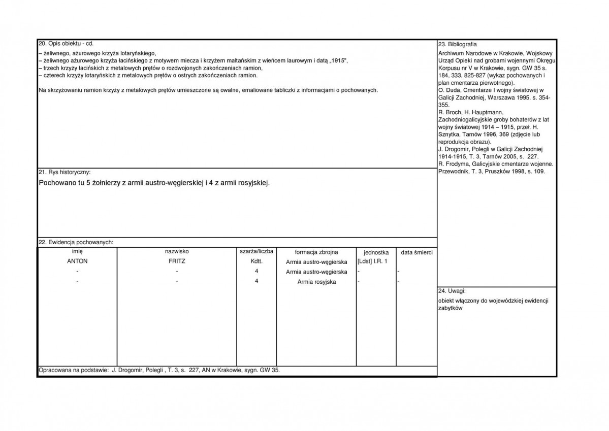 karta ewidencyjna, skan nr 2