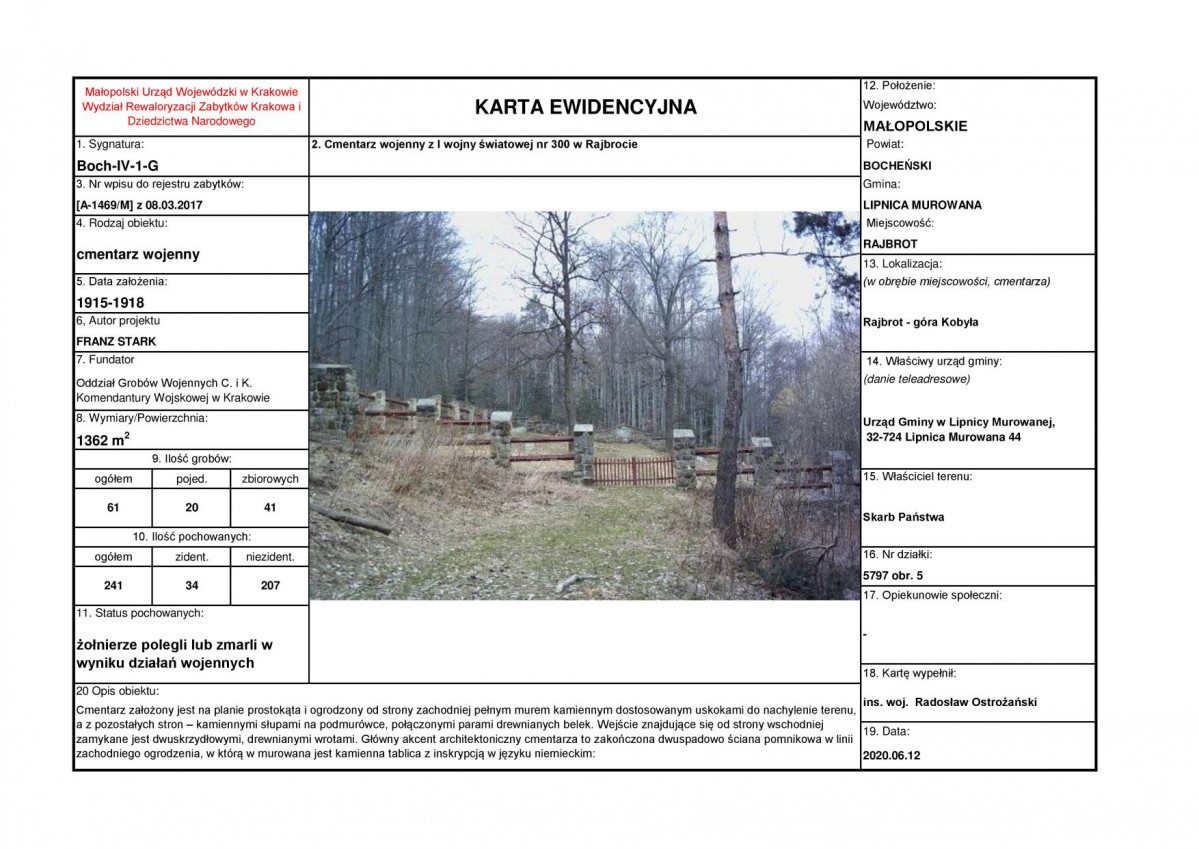 karta ewidencyjna, skan nr 1