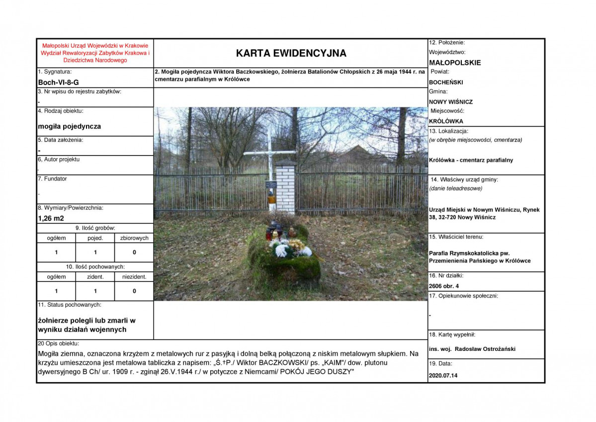 karta ewidencyjna, skan nr 1