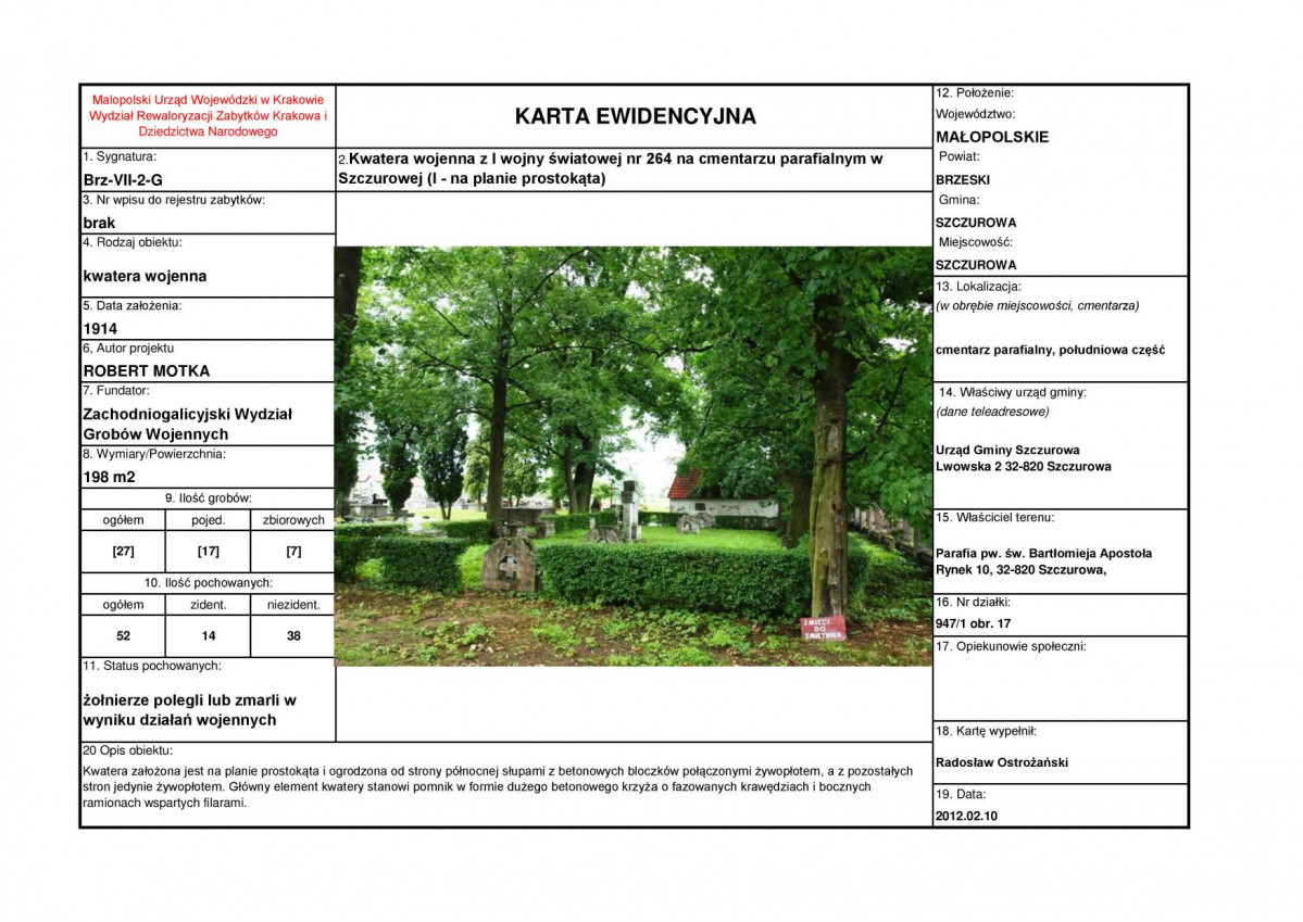 karta ewidencyjna, skan nr 1