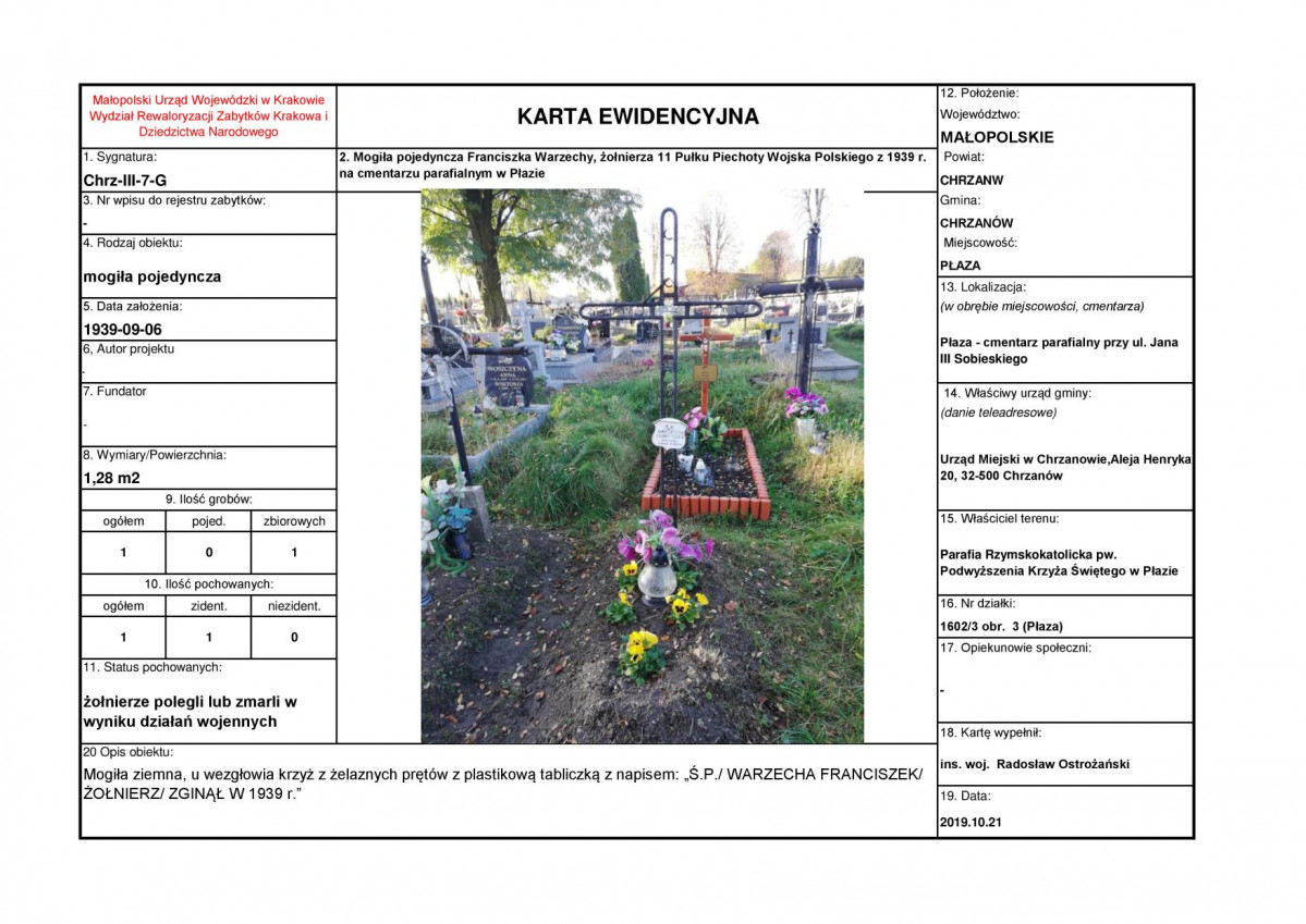 karta ewidencyjna, skan nr 1