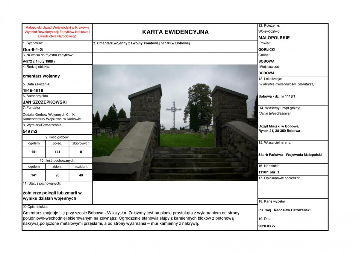 karta ewidencyjna, skan nr 1