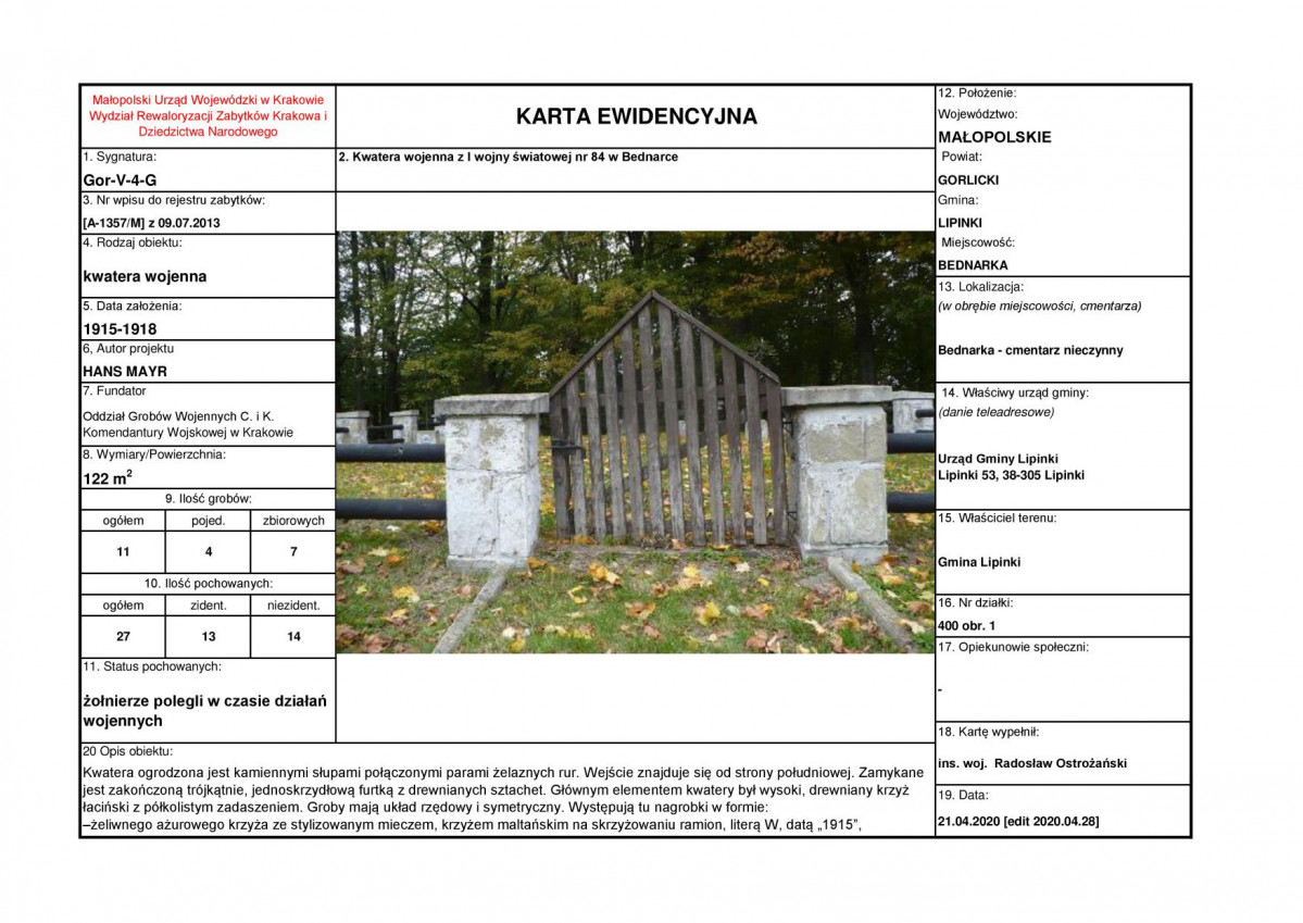 karta ewidencyjna, skan nr 1