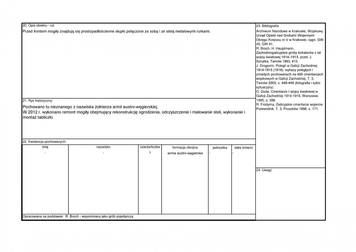 karta ewidencyjna, skan nr 2