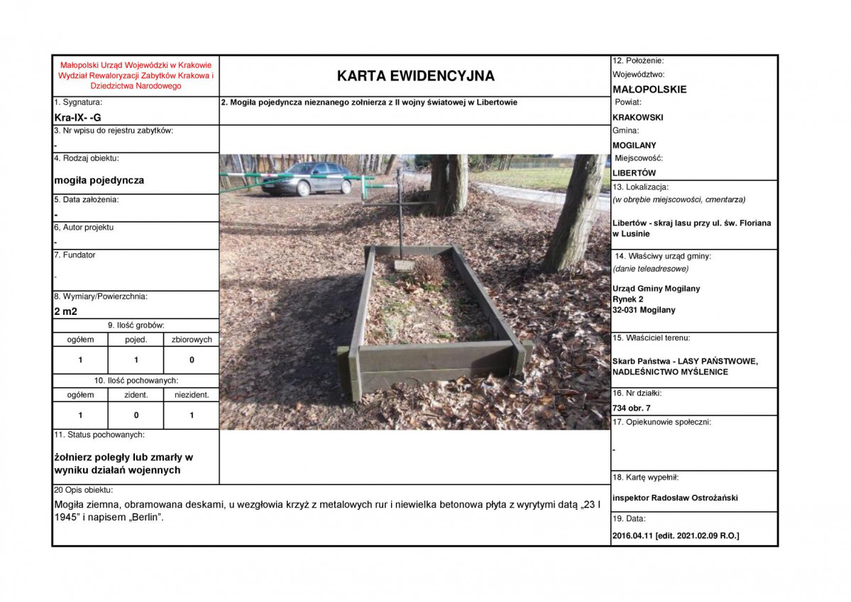 karta ewidencyjna, skan nr 1