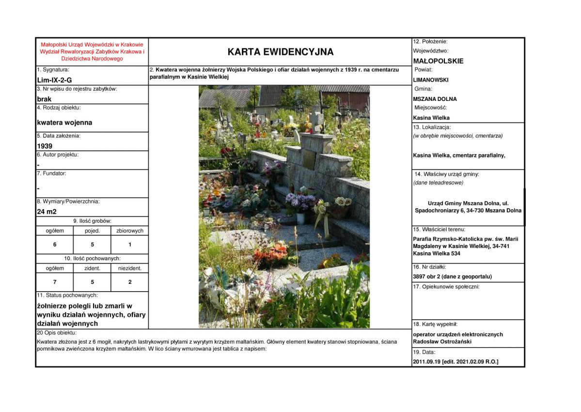 karta ewidencyjna, skan nr 1