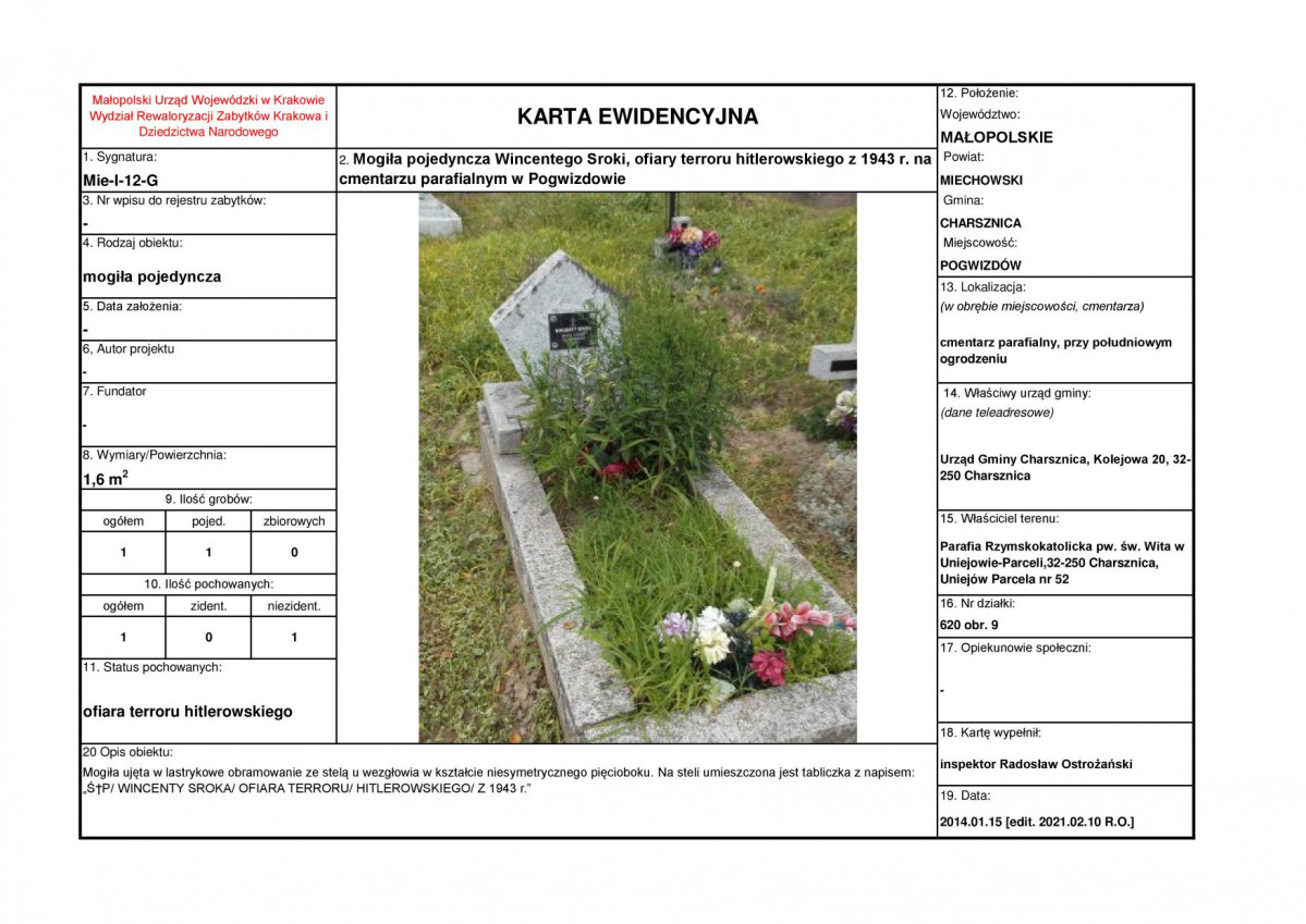 karta ewidencyjna, skan nr 1