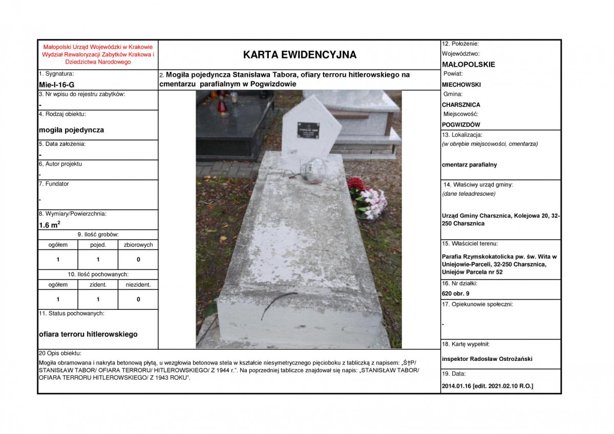 karta ewidencyjna, skan nr 1