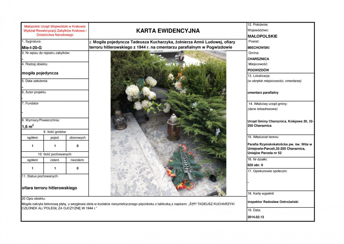 karta ewidencyjna, skan nr 1
