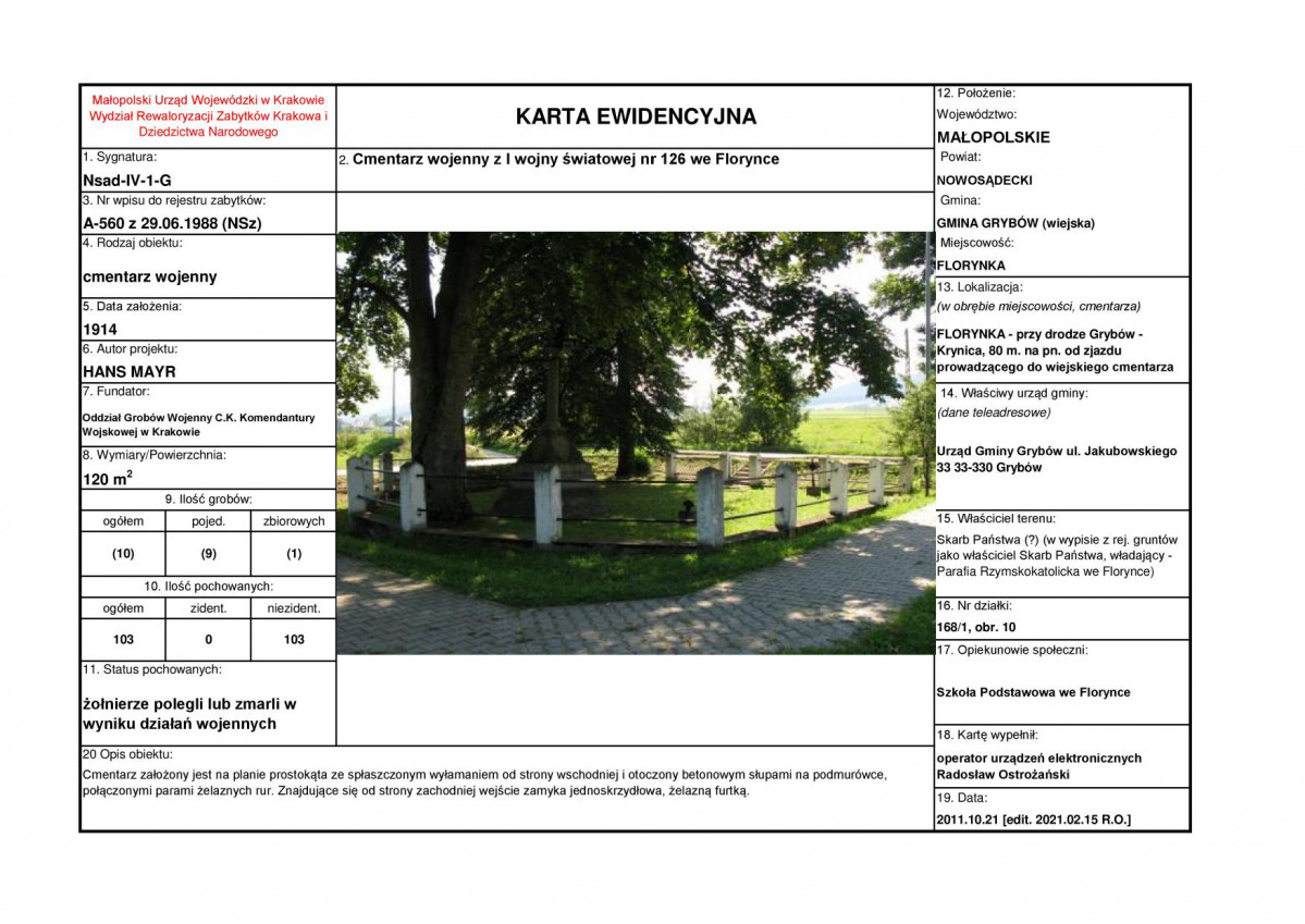 karta ewidencyjna, skan nr 1