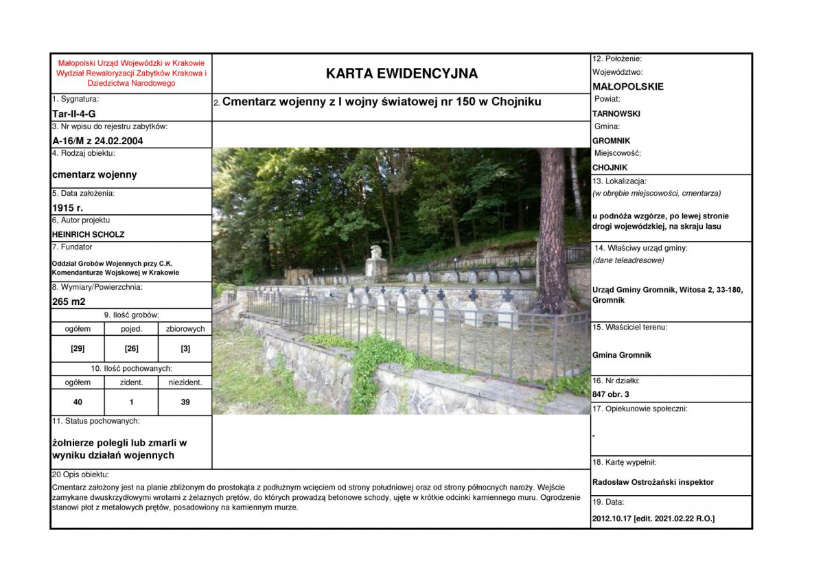 karta ewidencyjna, skan nr 1