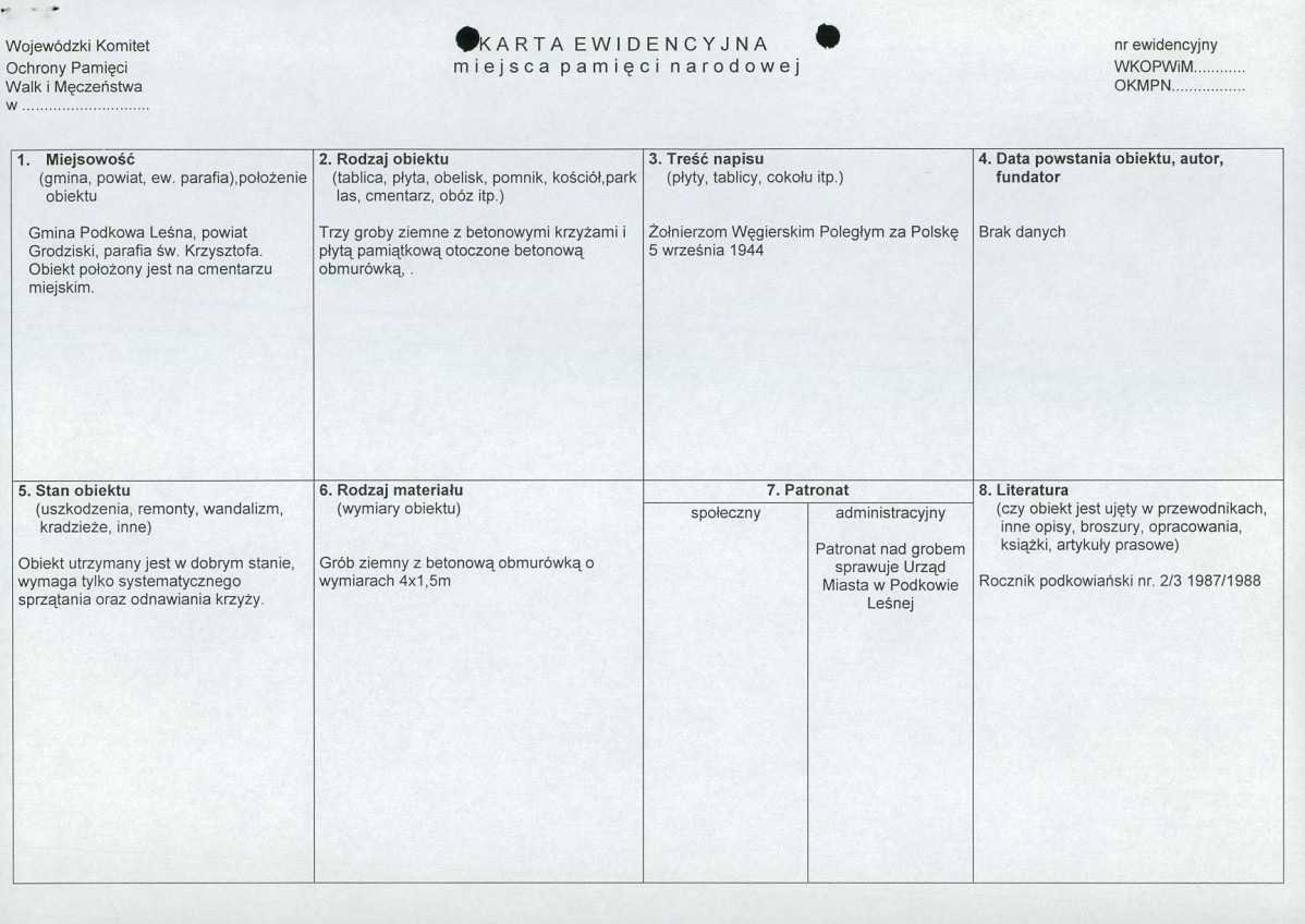 karta ewidencyjna, skan nr 1