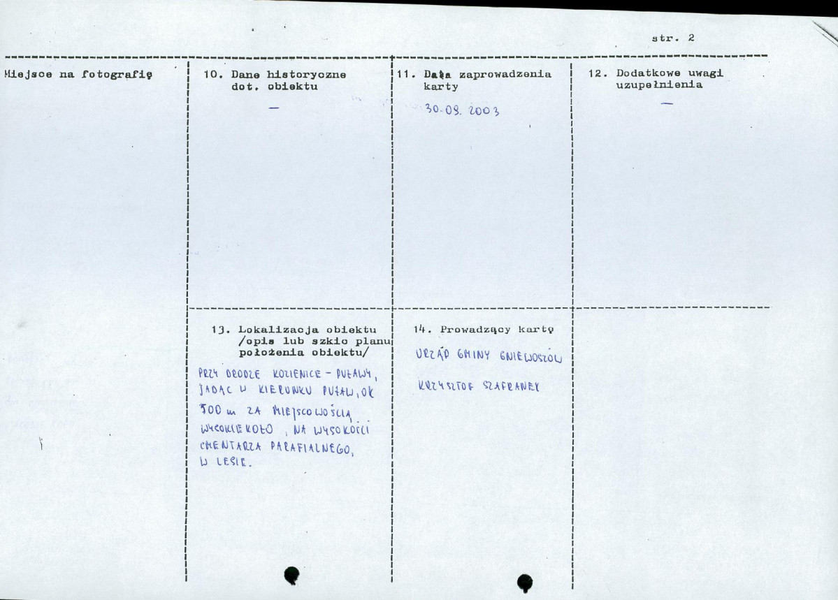 karta ewidencyjna, skan nr 2