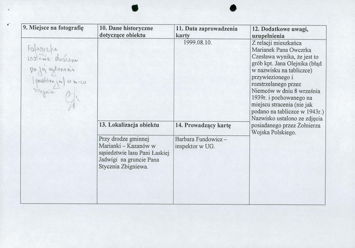 karta ewidencyjna, skan nr 2