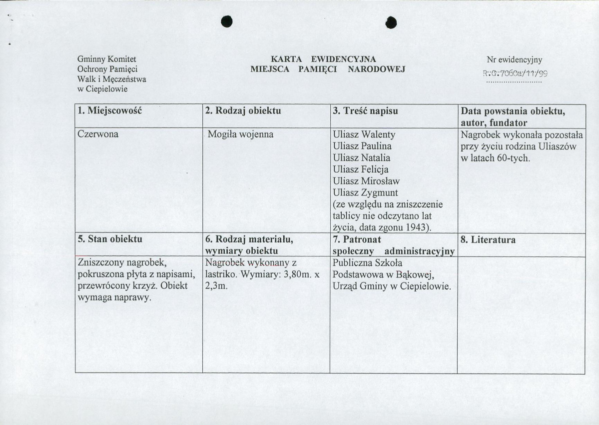 karta ewidencyjna, skan nr 1