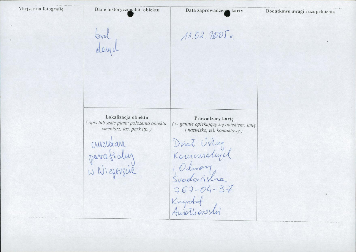 karta ewidencyjna, skan nr 2