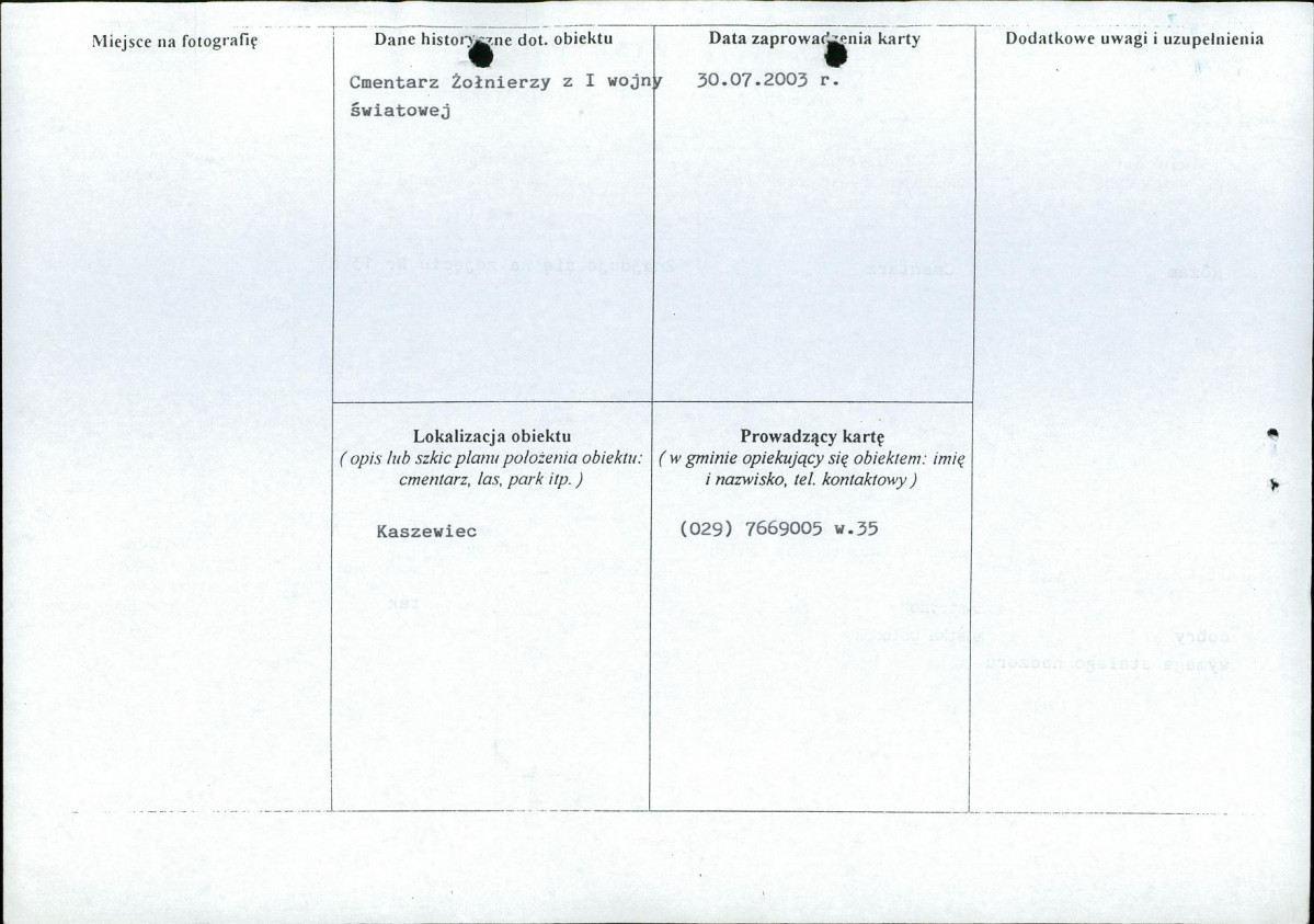 karta ewidencyjna, skan nr 2