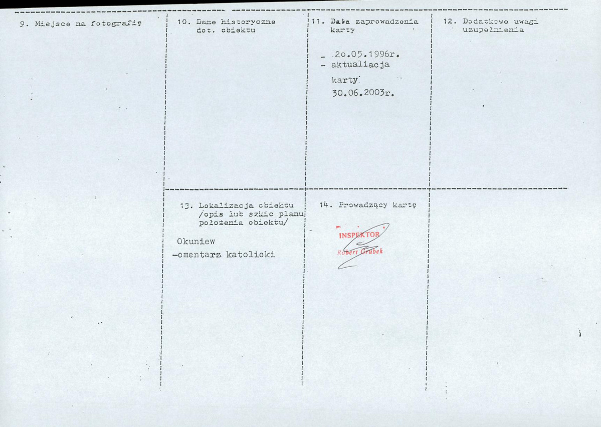 karta ewidencyjna, skan nr 2