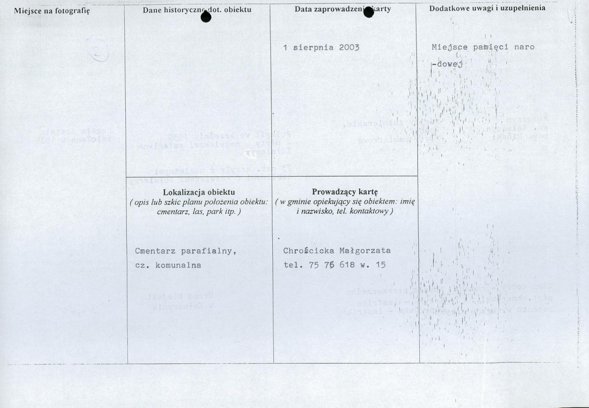 karta ewidencyjna, skan nr 2