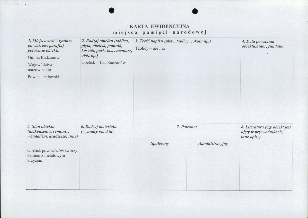 karta ewidencyjna, skan nr 1