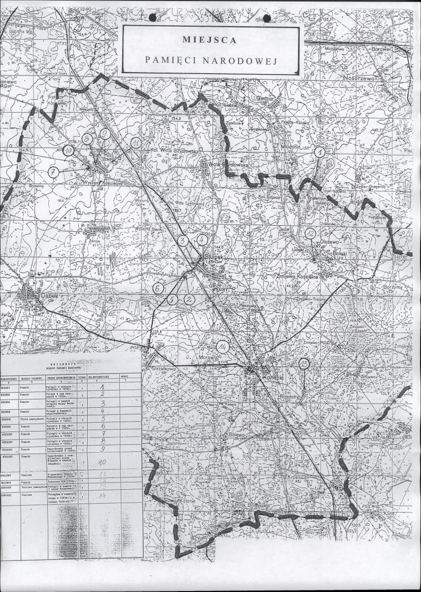 szkic, plan, mapa, skan nr 1