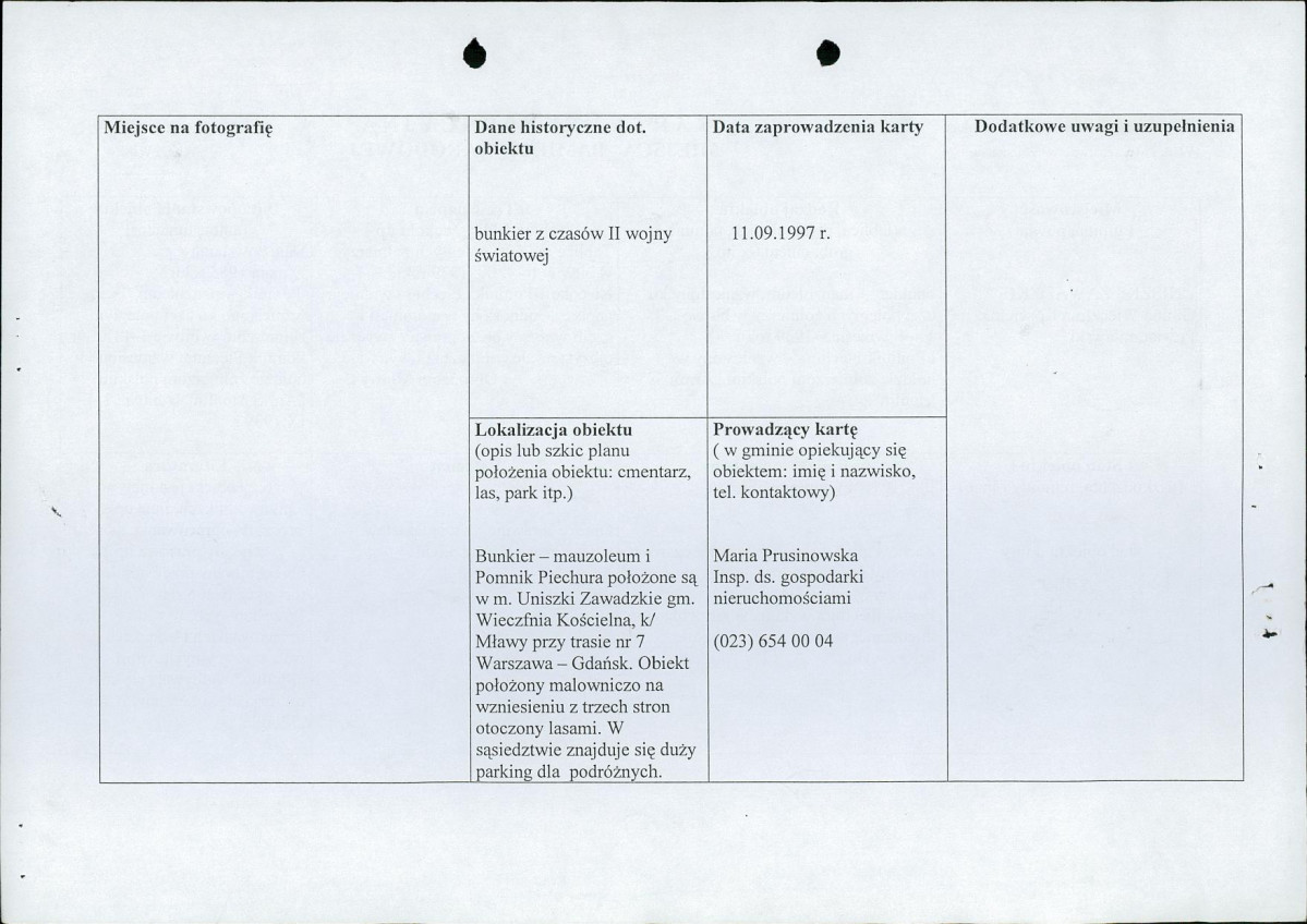 karta ewidencyjna, skan nr 2