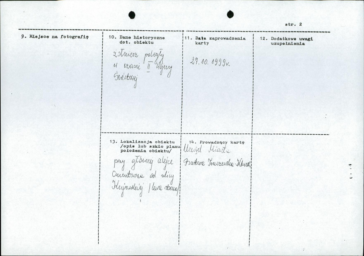 karta ewidencyjna, skan nr 2