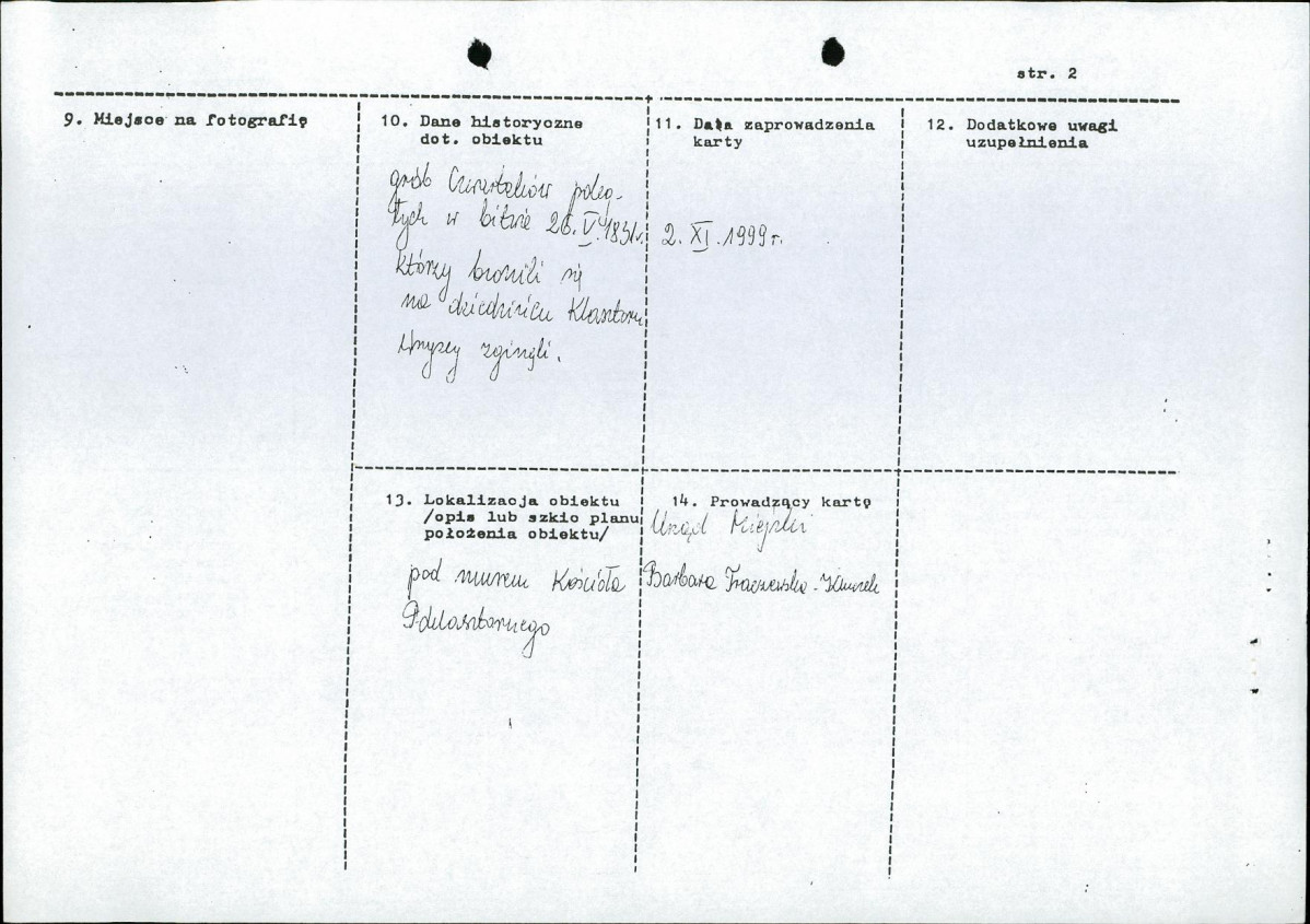 karta ewidencyjna, skan nr 2