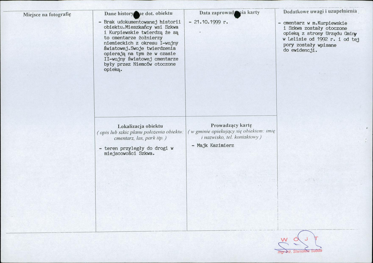 karta ewidencyjna, skan nr 2