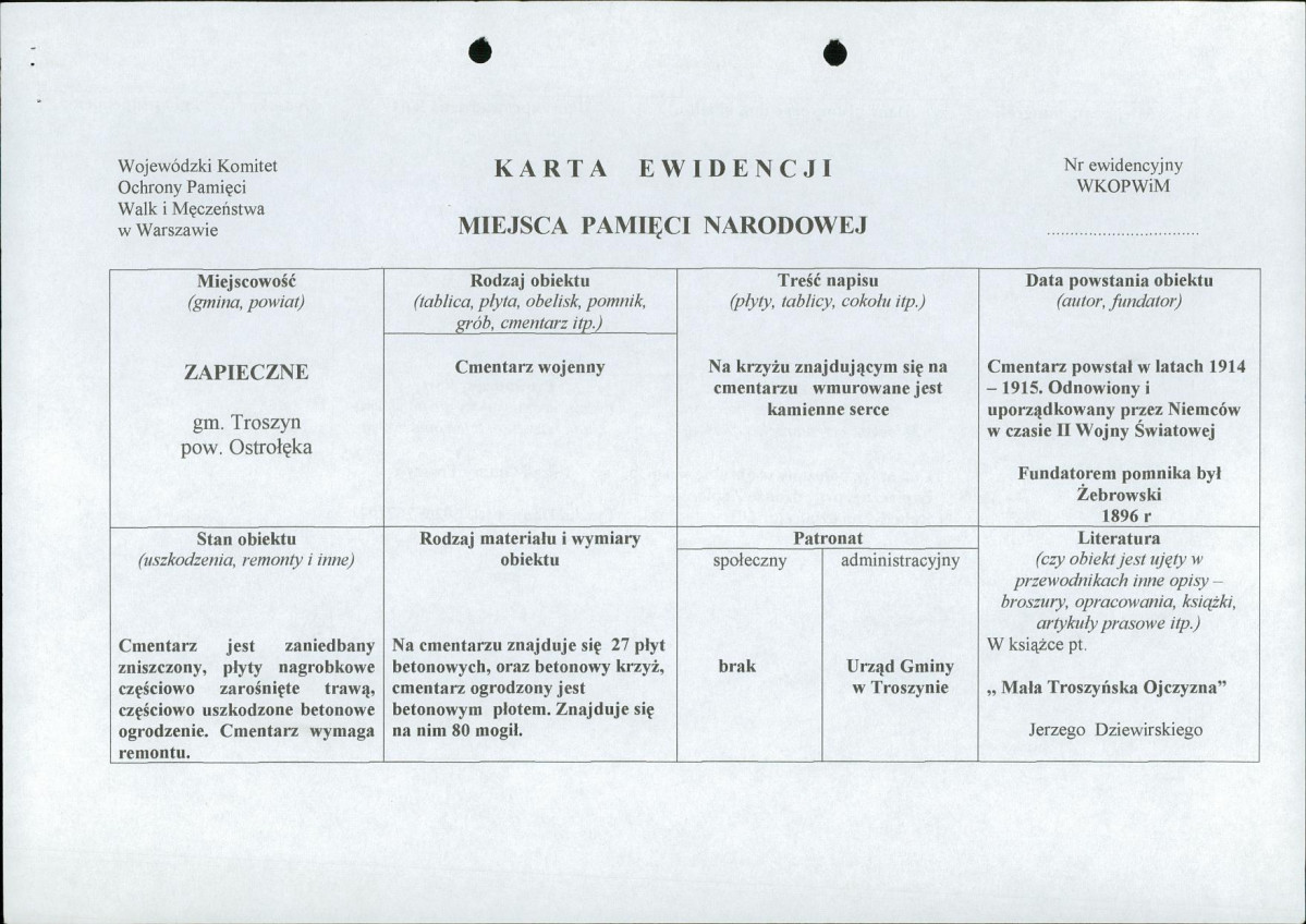 karta ewidencyjna, skan nr 1