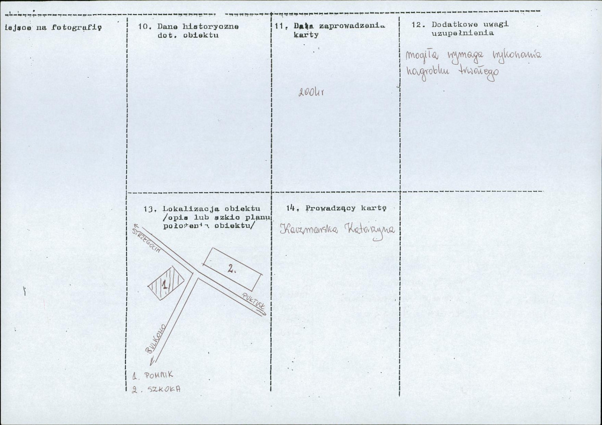 karta ewidencyjna, skan nr 2