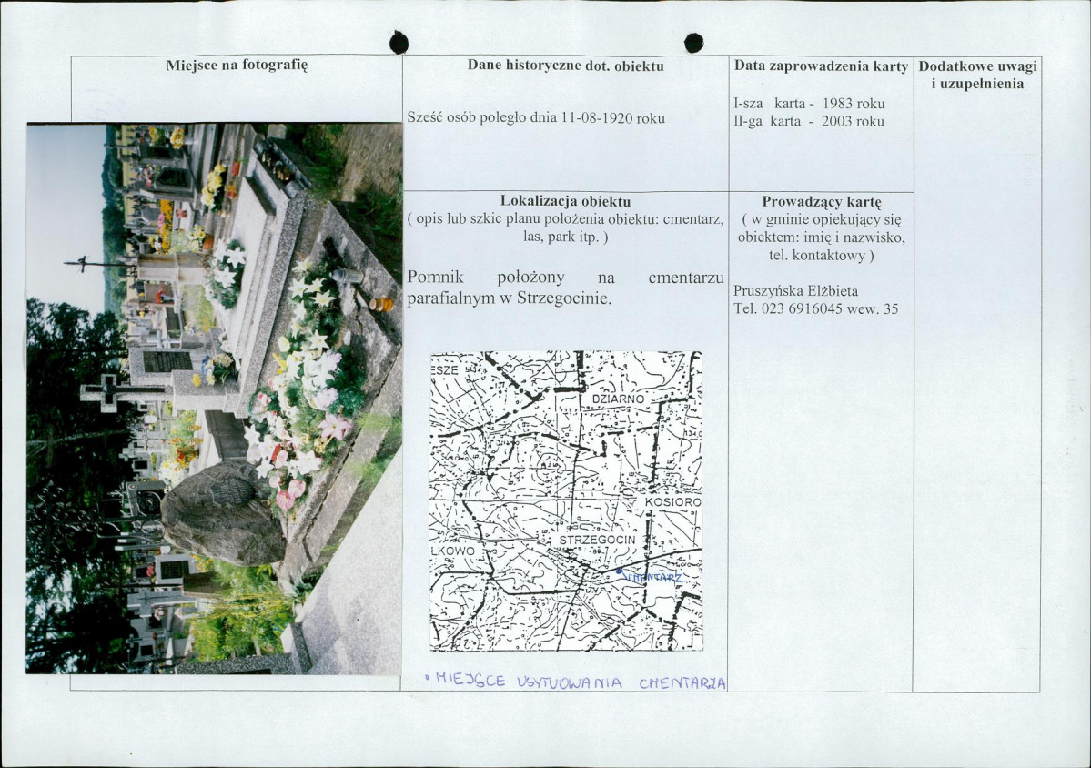 karta ewidencyjna, skan nr 2