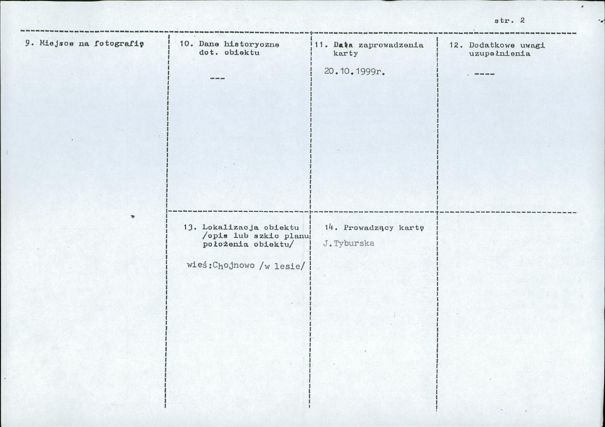 karta ewidencyjna, skan nr 2