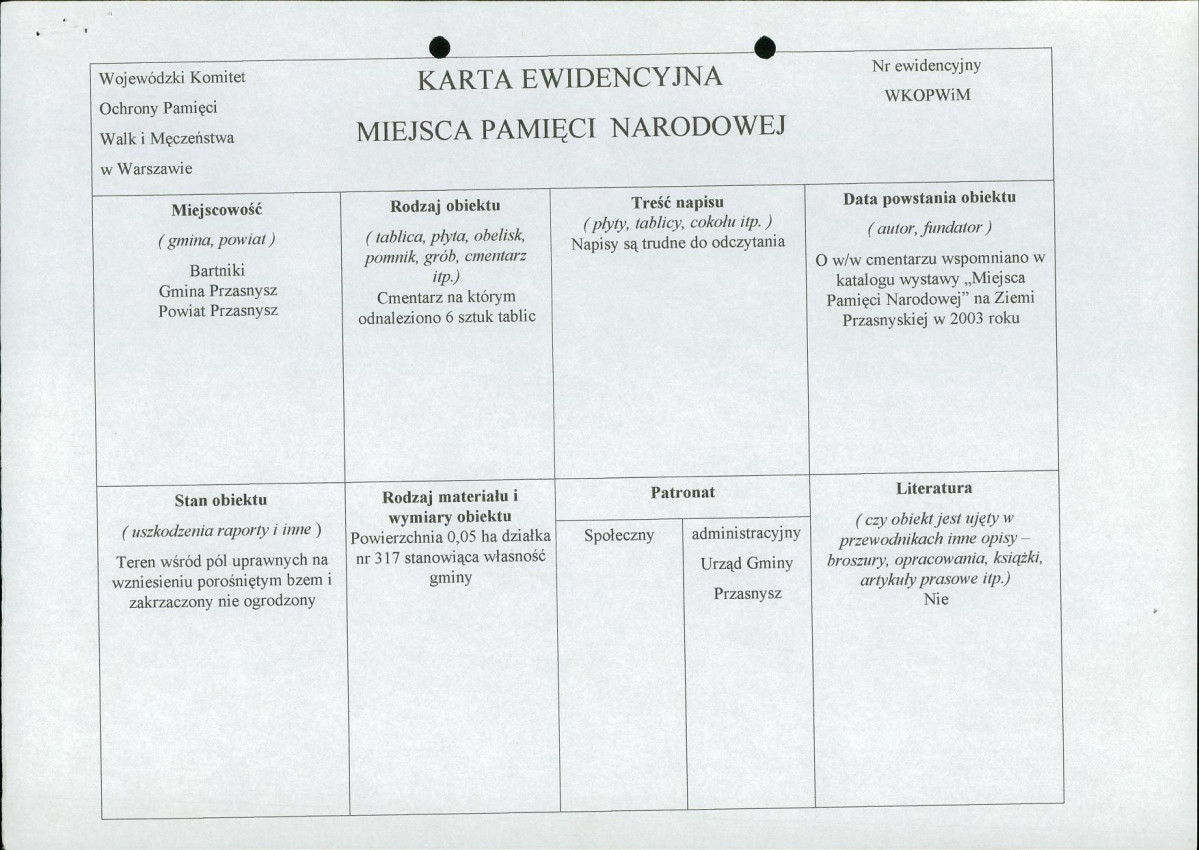 karta ewidencyjna, skan nr 1