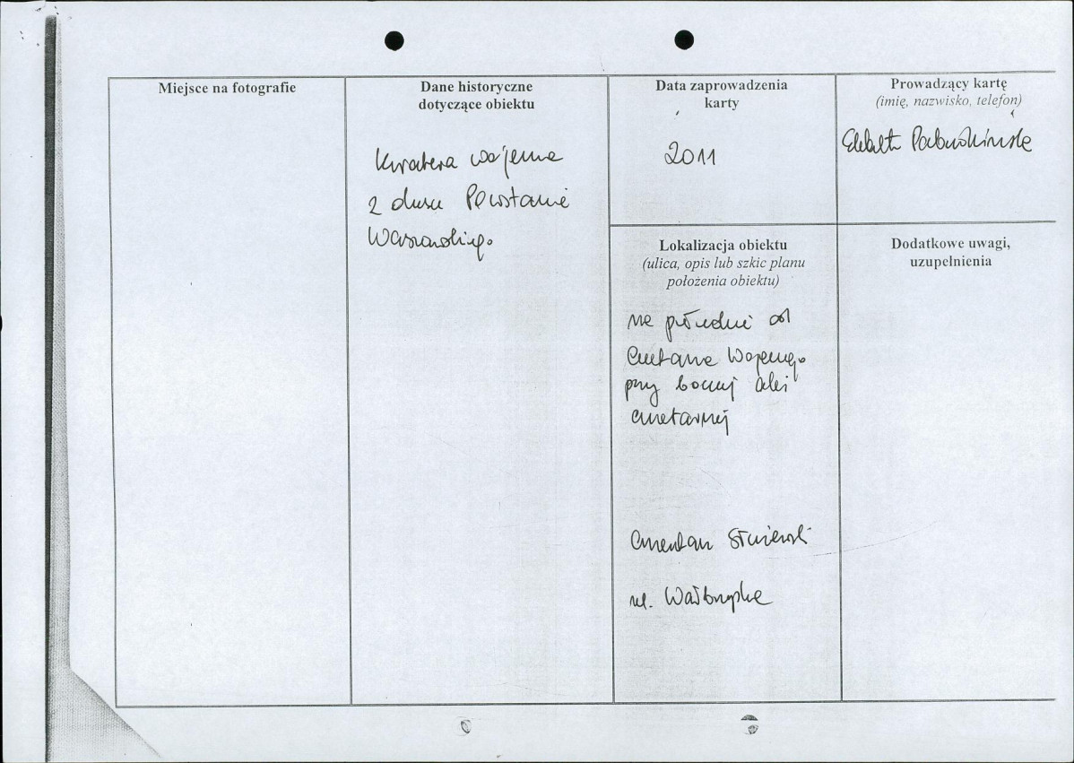 karta ewidencyjna, skan nr 2
