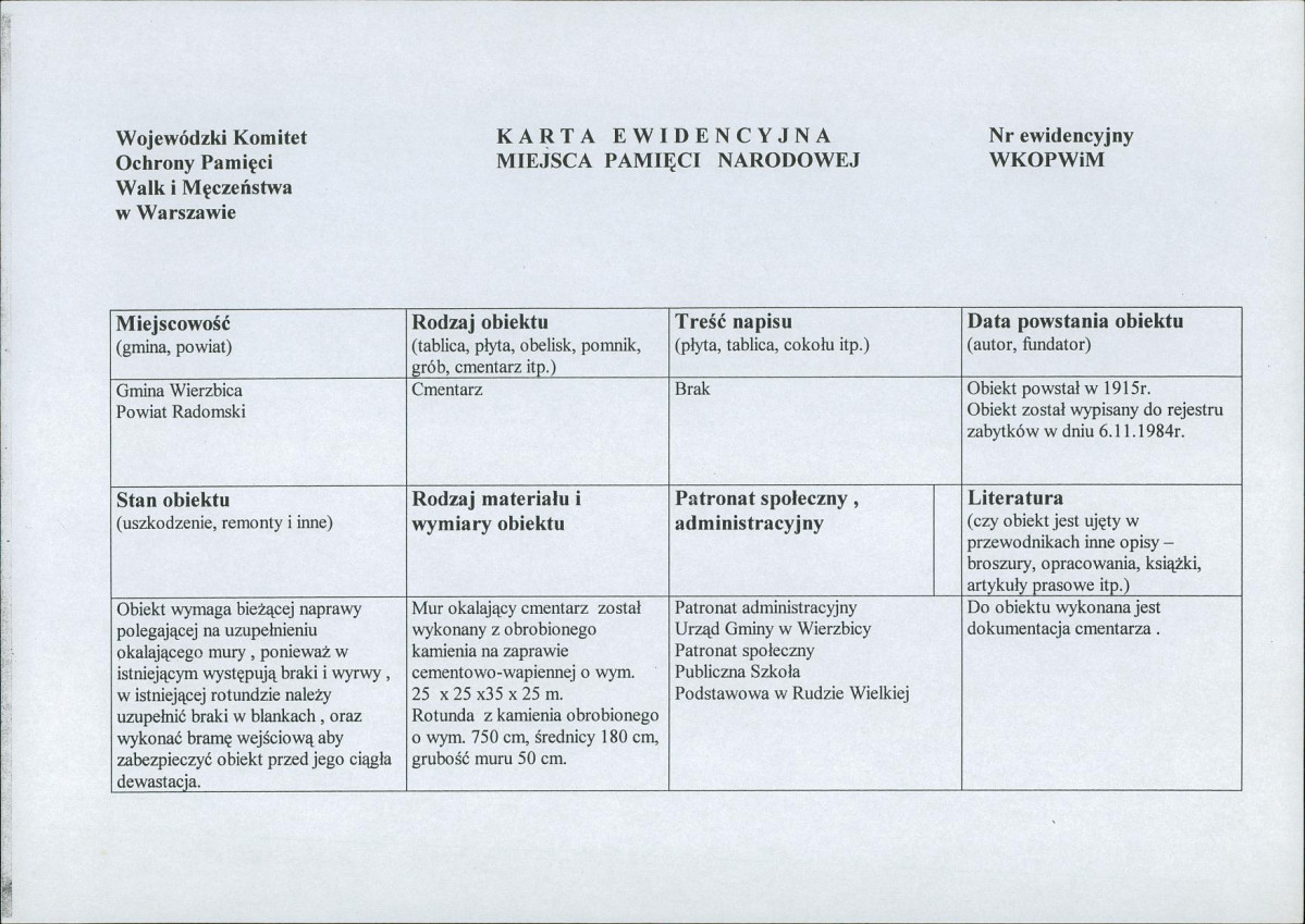 karta ewidencyjna, skan nr 1