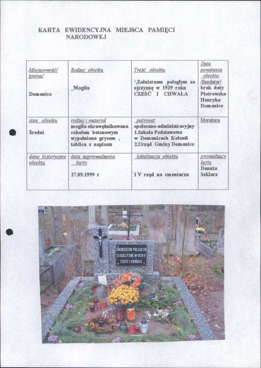 karta ewidencyjna, skan nr 1
