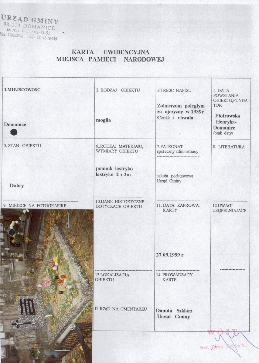 karta ewidencyjna, skan nr 1