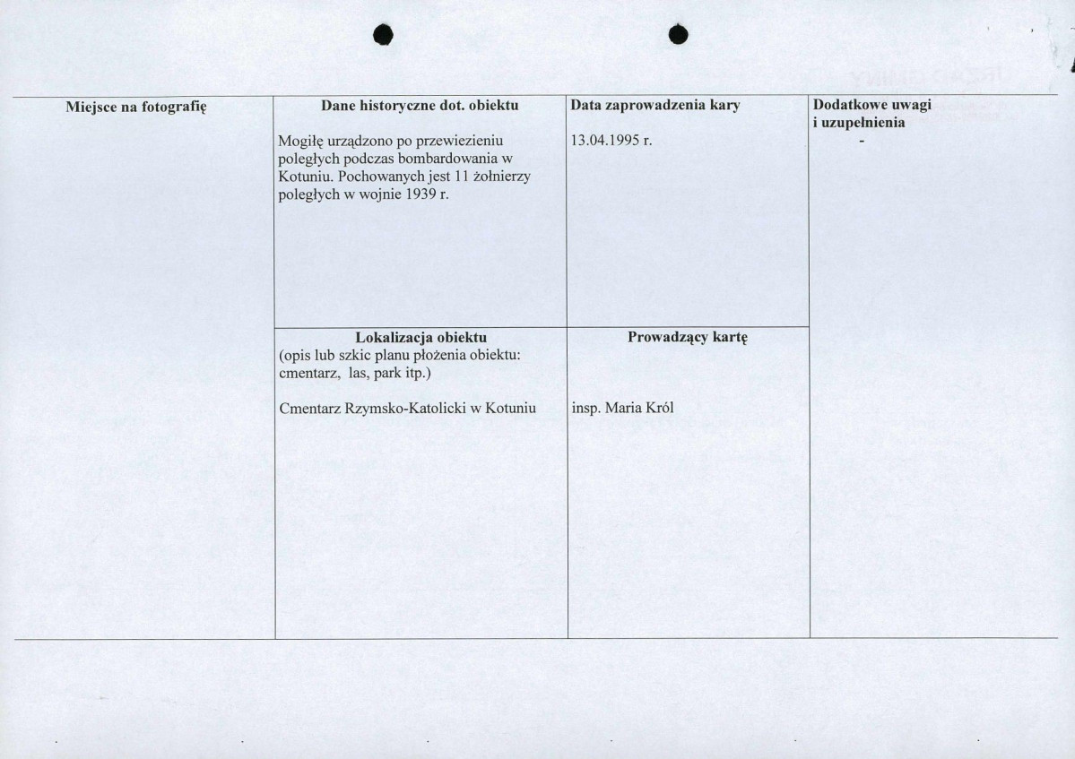 karta ewidencyjna, skan nr 2