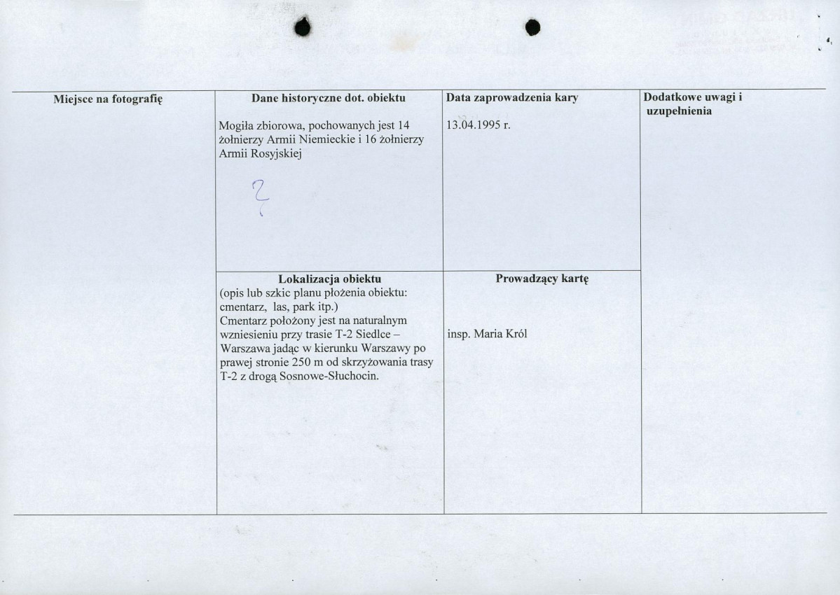 karta ewidencyjna, skan nr 2